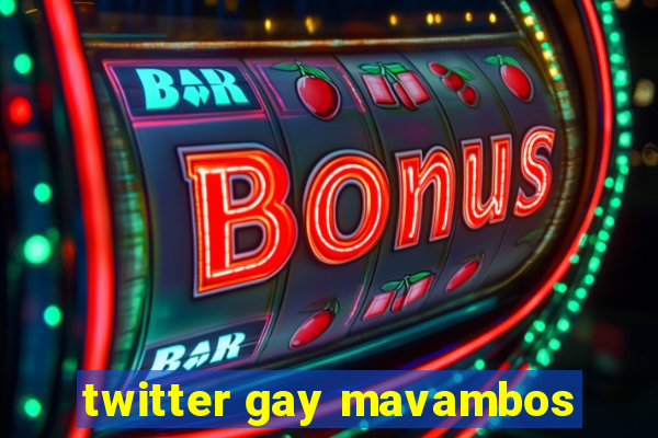 twitter gay mavambos